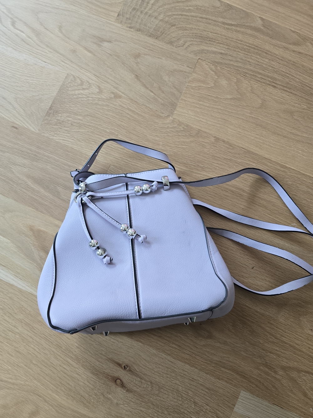 Zara Lilac Faux Leather Crossbody Bag - Lightweight Shoulder Bag